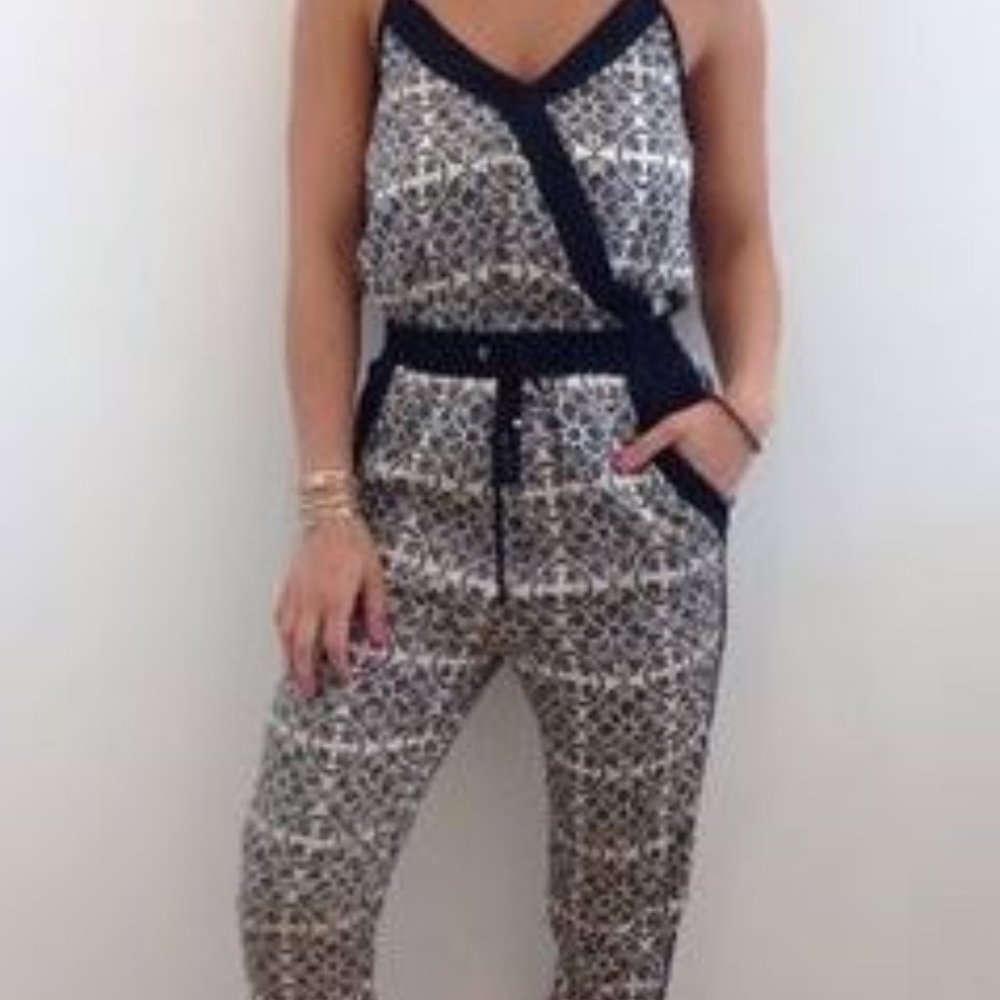 Anthropologie Willow & Clay Jumpsuit Printed  S